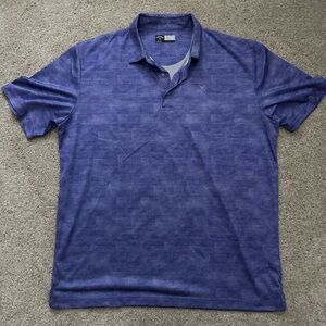 Callaway Men's Textured Purple Polo Shirt
